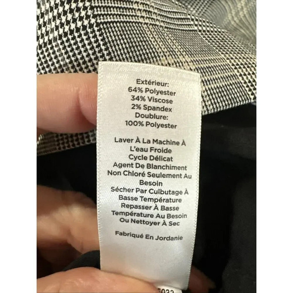 Talbots Plaid Faux Wrap Tweed Skirt Women sz 8 Dark Acedemia Professional Career - Picture 5 of 9